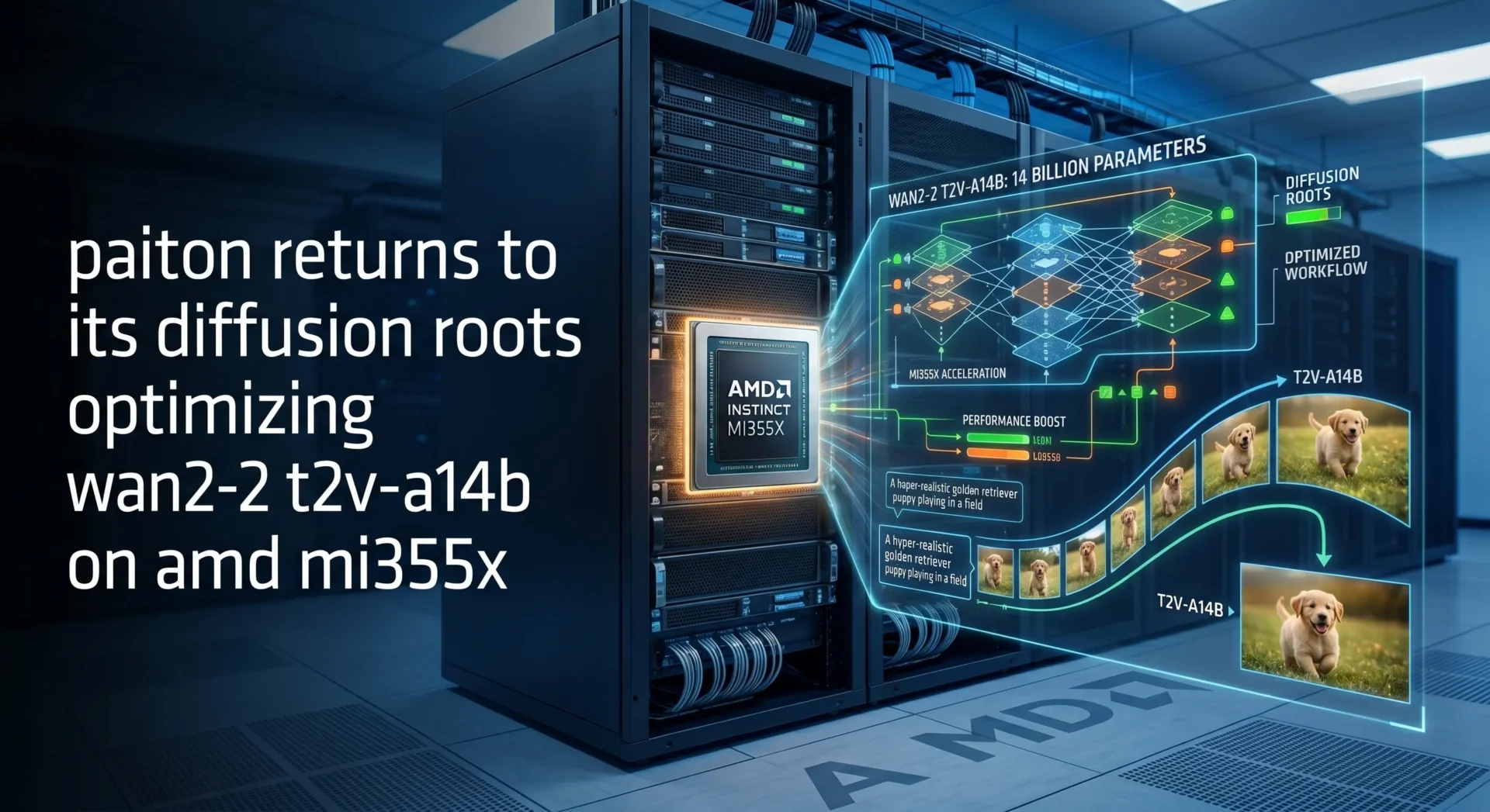 Paiton Returns to Its Diffusion Roots: Optimizing Wan2.2-T2V-A14B on AMD MI355X