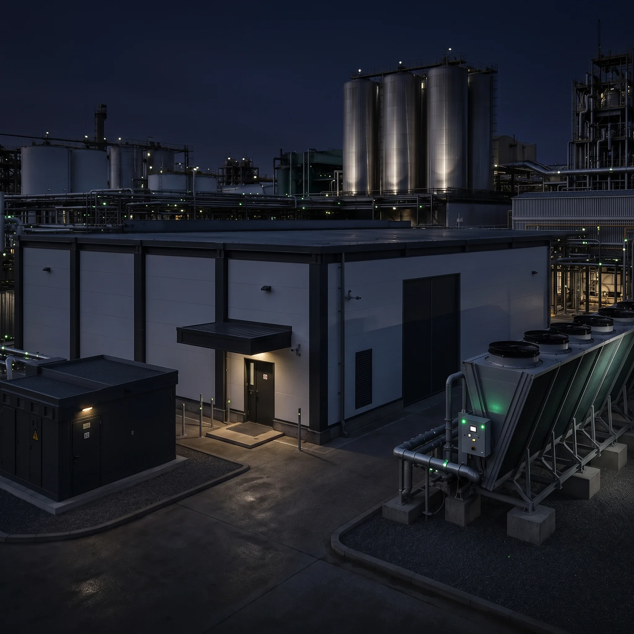 Purpose-built modular data center concept for an industrial site environment
